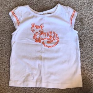 little girls tiger shirt
